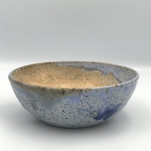 Beige and blue bowl