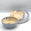 Beige and blue small plate - obrazek 2
